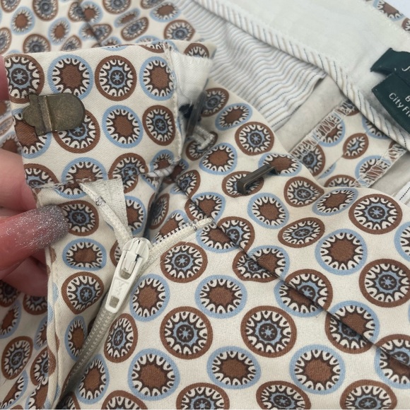 J.Crew City Fit Circle Printed Fitted Trousers With Satin Sheen - Picture 8 of 11